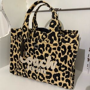 Coach Leopard Print Tote Bag